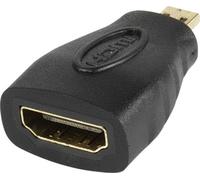 VIVanco™Adaptateur HDMI de haute qualité, HDMI® A femelle vers HDMI Micro D, Perturbation et transmission sans perte, contacts dorés, adaptateur
