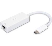 VIVanco™Adaptateur réseau USB Type C de haute qualité, RJ45, 0,1 m, Plug and Play pour Windows, Mac et Chrome OS