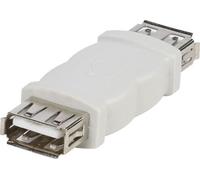 VIVanco™Adaptateur USB 2.0 de haute qualité, boîtier d'adaptateur entièrement blindé, USB Type A femelle vers USB Type A femelle, jusqu'à 480 Mbs de taux de transfert de données