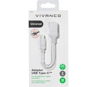VIVanco™Adaptateur USB Type-C™ <-> USB 3.1 A femelle, 0,1m (37559)