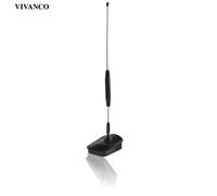 VIVanco™Antenne tige indoor de haute qualité, antenne intérieure active avec réception 360°, filtre DVB-T, DAB, LTE, 1,2m