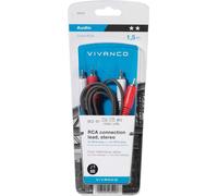 ViVanco™B46/00 15 Câble audio 1,5 m 2 x RCA Noir