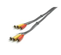 Vivanco B47/50 20AV composante (YPbPr) câble vidéo 2 m 3 x RCA Noir