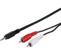 ViVanco™Câble audio, prise jack 3,5mm <-> 2x prises RCA, 1,5m PSL509