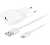Vivanco Câble de charge USB USB 2.0 USB-A mâle, Connecteur Lightning 1.20 m blanc connecteur utili