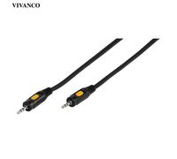 ViVanco™Câble de raccordement/connexion, a) de 1x prise jack 3,5mm, stéréo, b) à 1x prise jack (46147)
