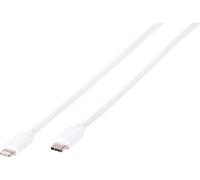 VIVanco™Câble de recharge de haute qualité 1m, câble USB C vers Lightning compatible avec les appareils Apple, charge rapide, blanc