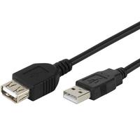VIVanco™Câble d'extension USB 2.0, USB Type A mâle vers USB Type A femelle, High Speed, jusqu'à 480 Mbs de taux de transfert de données, 3m
