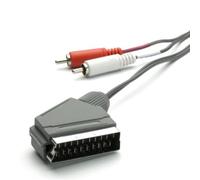 Vivanco Câble Péritel Scart - 2x Rca Câble Audio pour TV Hifi Amplificateur