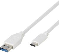 VIVanco™Câble USB Type-C de haute qualité, de données et de charge, 1m, Super Speed 5 Gbit/s, compatible avec les appareils USB 3.1, blanc