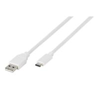 Vivanco Câble USB USB 2.0 USB-A mâle, USB-C® mâle 1.20 m blanc 38756