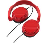 VIVanco™Casque DJ supra-auriculaire de haute qualité Rouge, son puissant et confort maximal, jack 3,5 mm, câble de 1,8 m, arceau léger et réglable