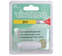 Vivanco Connecteur Coaxial Câble Antenne SAT TV DVB-T2 DVB-S2 Coax Raccordement