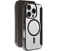 Vivanco MAG PREMIUM Étui portefeuille Apple iPhone 16 Pro noir chargement par induction, étanche au sable, étanche aux