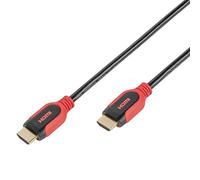 Vivanco Pro Câble HDMI High Speed avec éthernet Audio Canal Retour Arc 1,5m Rouge/Noir