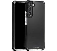 Vivanco Rock Solid Coque arrière Samsung Galaxy S22+ noir, transparent chargement par induction, rés