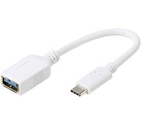 Vivanco USB 3.0 Adaptateur [1x USB 3.0 femelle type A - 1x USB 3.0 mâle type C] DCAVVUSBC30A02W 20.00 cm