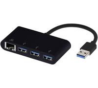 Vivanco USB 3.0 Adaptateur [4x RJ45 femelle, USB 3.0 femelle type A - 1x USB 3.1 mâle A ] 39638 10.00 cm
