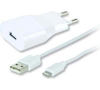 VIVanco™USB Charger Set 2.4A pour Apple iPhone et iPad, blanc, 1,2m (60018)