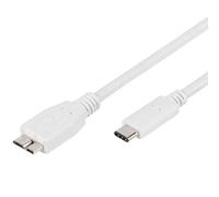 Vivanco USB type-C, 1m câble USB USB 3.2 Gen 1 (3.1 Gen 1) USB C Micro-USB B Blanc