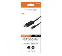 Vivanco VVCABDPTC150K Adaptateur USB C DisplayPort M/M 1,5M 4K 60Hz Noir