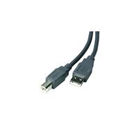 Vivanco VVITXUSB18ABMMK câble USB USB 2.0 1,8 m USB A USB B Gris