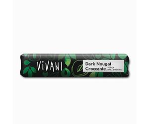 Vivani Barre Chocolat Noir Nougat Croquant Bio 35 g