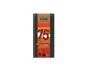 Vivani Chocolate Nego 75% Sucre de noix de coco 80g