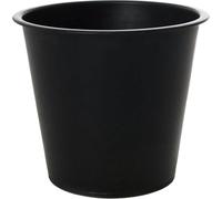 VIVANNO Accessoires pour bacs à fleurs en plastique ROND, noir mat - 21x21x19,50 cm