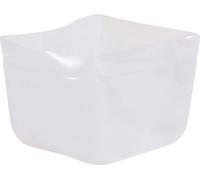 VIVANNO Accessoires pour bacs à plantes en plastique RACCORDEMENT FLEXIBLE CONIQUE, blanc mat - 48x48x35 cm