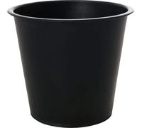 VIVANNO Accessoires pour bacs à plantes plastique ROND, noir mat - 30x30x26 cm