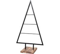 VIVANNO Arbre de Noël tôle d'acier peinte par poudrage NOEL, noir - 45x20x78 cm