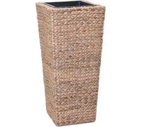 VIVANNO Bac à Fleurs Vase en Jacinthe d'eau Naturelle Asia - 80 x 38 x 38 cm