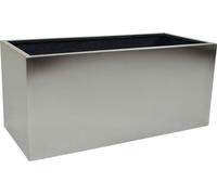 VIVANNO Bac à plantes acier inoxydable MAXI Caisson, argent brossé - 80x40x40 cm