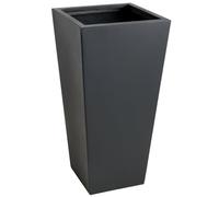 VIVANNO Bac à Plantes en Fibre de Verre Gris Anthracite 35x35x70 cm - résistant aux intempéries, au Gel, pour l'intérieur et l'extérieur
