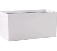 VIVANNO Bac à plantes en fibre de verre MAXI Caisson, blanc mat - 100x45x45 cm