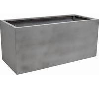 VIVANNO Bac à plantes en fibre de verre MAXI Caisson, gris design béton - 100x45x45 cm