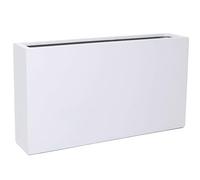 VIVANNO Bac à Plantes Slim Séparation de pièce Fibre de Verre Blanc Mat - Résistant aux intempéries et Durable 50x90x20 cm
