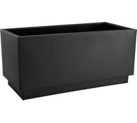 VIVANNO Bac à plantes zinc MAXI bac, anthracite mat - 80x37x37 cm