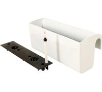 VIVANNO Balconnière plastique BALKONA CLASSICO Bac, blanc brillant - 50x20x22 cm
