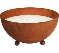 VIVANNO Bougeoir d'extérieur acier corten SOPLAR Bol, patine brune - 40x21 cm