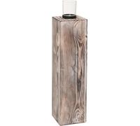 VIVANNO Chandelier en bois LUMIRA, blanc antique - 16x16x76 cm