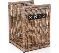 VIVANNO Corbeille à bois en rotin LUMBER Coffret, tressé naturel - 36x42x50 cm