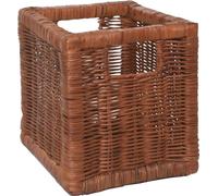 VIVANNO Corbeille à étagères en rotin ATTRACTIV, brun tressé - 23x26x26 cm
