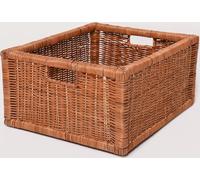 VIVANNO Corbeille à étagères en rotin ATTRACTIV, naturel tressé - 41x34x19 cm