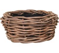 VIVANNO Corbeille décorative en rotin BOJO Ronde, Naturellement tressée - 20x40 cm