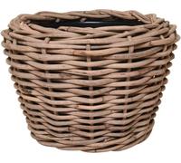 VIVANNO Corbeille décorative en rotin BOJO Ronde, Naturellement tressée - 57x43 cm