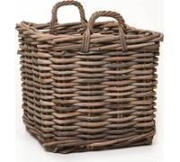 VIVANNO Corbeille décorative en rotin CABAZ Coffre, tressé naturel - 50x50x53 cm