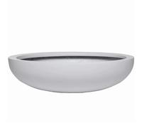 VIVANNO Coupe à Fleurs Coupe décorative en Fibre de Verre Blanche Plana (14x54)