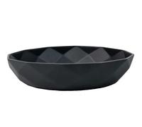 VIVANNO Coupe à Plantes Anthracite Coupe décorative en Fibre de Verre CAVERO 32 cm Coupe Design Moderne d'intérieur et d'extérieur Ovale Mat pour Plantes et décoration Jardin Balcon Terrasse